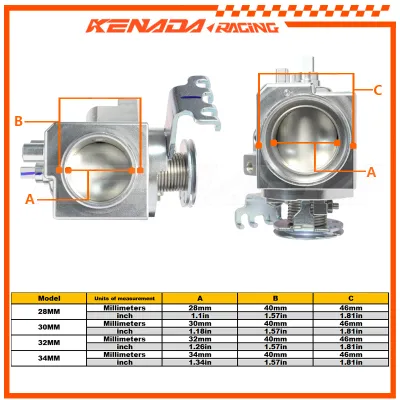 CNC Throttle Body For Click125/Click 125/Click150/Vario 125/Vario150/Click150i/PCX PCX150 SCOOPY FI BEAT POP ESP 28/30/32/34mm