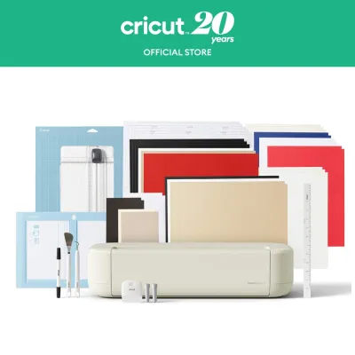Cricut Explore 5 Essential Bundle | Vinyl Cutter & Sticker Maker for Small Business & DIY Crafts
