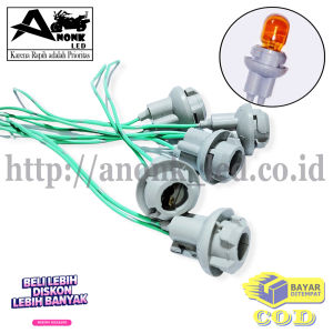 Soket Fitting Lampu Sen Senja Colok T10 / Fiting Lampu Sein Motor Mobil T10 / Fiting colok lampu sen