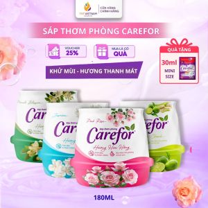 Sáp Thơm Phòng Khử Mùi Carefor 180g Hương Thơm Tự Nhiên Đuổi Muỗi Dễ Chịu Điều Chỉnh Được Độ Toả Hương