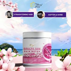 Brazilian Hair Botox Ultimate Straight - Sakura Essence - Repair Damaged Hair - Reduce Frizz - Smooth Hair - Healthy Shine