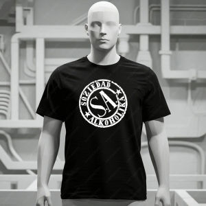 [Local Stock] HBESTY  Soziedad Alkoholika Man T-shirt Thrash Punk Rock Metal Band Fans T Shirt Hot Sale Casual Fashion Loose Soft Tshirt Song Fan Tees