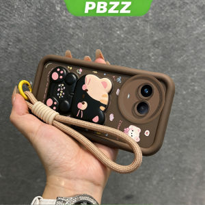PBZZ Case for realme 11 pro plus 5g 11 pro 5g 11 4g phone casing Softcase Silicone shockproof Cover new design aesthetic with holder 360 °   rotating makeup mirror for girl JTDTMZJ2