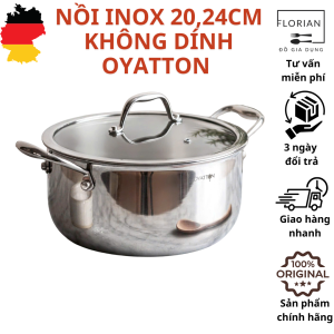Nồi inox không dính vi điểm OYATTON nồi inox OYATTON nồi canh 20cm nồi 24cm nồi bếp từ nồi nhỏ