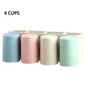 【Gods House】 Wall Toothbrush Holder Toothpaste Dispenser Cup Storage Toothbrush Cover Bathroom Accessories Toothbrush Toothpaste Holders