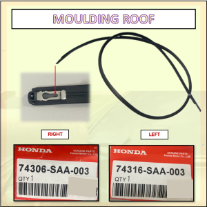 💫MALAYSIA READY STOCK💫HONDA JAZZ SAA 2003-2008 ROOF MOULDING LINING RUBBER OUTER STRIP WINDOW GETAH LUAR BUMBUNG