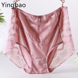 Yingbao 75-105kg Plus Size Women High Waist Underwear High Cut Panties