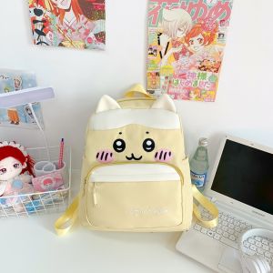 clu Chiikawa Usagi Backpack Student Large Capacity Lightweight Fashion Casual Versatile Female Cute Cartoon School Bag ulc