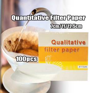 100Pcs 7/11/12.5cm Qualitative Filter Paper - Laboratory
