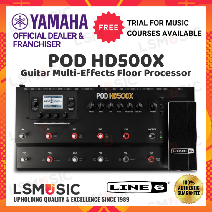 Line 6 POD HD500X Guitar Multi-effects Floor Processor Guitar Effect Pedal  Guitar Accessories Gitar (HD-500X / HD 500X)