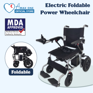 Electric Foldable Power Wheelchair 18 Inch Seat - Kerusi Roda Elektrik