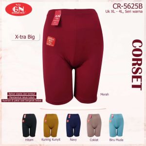 3 PCS Celana Legging Pendek/Short Pant Hot Pant Wanita Jumbo/BIG SIZE Golden Nick CR-5625B Size XL XXL(3L) XXXL (4L)