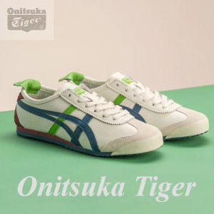 Original Tiger Shoes Classic Beige/blue/Green Buzz Lightyear Vintage Mens and Womens Leather Non-slip Wear Resistant Comfortable Stylish Casual Sneakers 1183A201-115