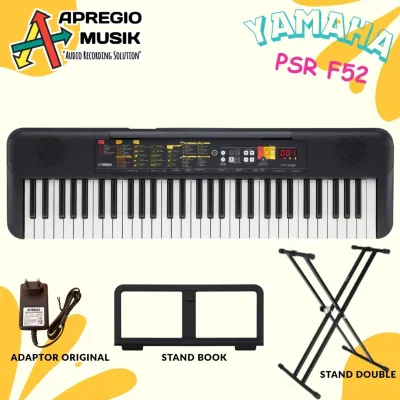 Keyboard Yamaha PSR F52 / PSRF52 / PSR-F52 with adaptor Stand book speaker