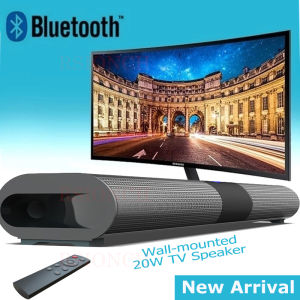 EsHi 2023 TV Soundbar Wireless Bluetooth Speaker Column Wall-mounted Home Theater Subwoofer Surround RCA Remote Control PC Speaker