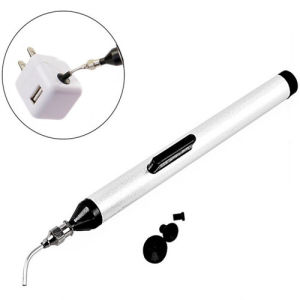 IC VACUUM SUCTION CUP ALAT SEDOT TIMAH SOLDER PICKER + 3 HEADER PINSET