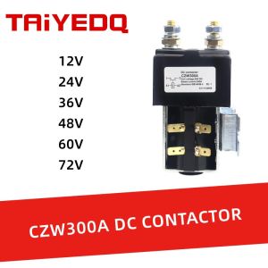 DC Contactor CZW300A Power Relay 12V 24V 36V 48V 60V 72V for Car Electric Forklift Trucks Ships Battery