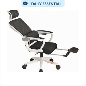 【DAILY ESSENTIAL】 Fully Adjustable Ergonomic Mesh Office Chair with Lumbar Support and Flip-Up Arms Breathable Mesh
