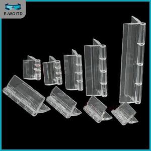 【E-WOITD】 10pcs ทนทานใสบานพับพับอะคริลิคโปร่งใสบานพับแก้ว5ขนาด