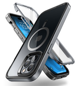 SUPCASE Unicorn Beetle EdgeMag Case for iPhone 14 Pro 6.1" Compatible with MagSafe Slim Frame Clear Protective Case with Built in Screen Protector