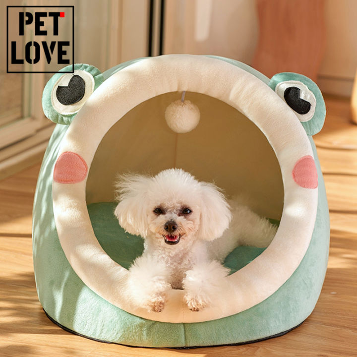 Pet Dog Cat Bed Removable Washable Pet House Puppy House with Toy