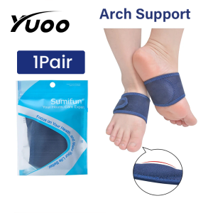 YUOO 2PCS Flat Orthotic Plantar Fasciitis Arch Support Gel Cushions Pad Heel Wrap Care Insoles Flat Foot Correction