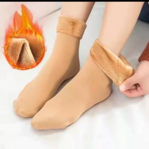 1Pair Warm Fuzzy Socks Winter Warmer Thermal Wool Cashmere Snow Boots Snow Socks Women Warm Thermal Thick Wool Socks / Cashmere