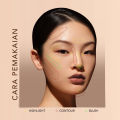 YO.U 3 in 1 Sparkling Face Palette Radiance Look. 