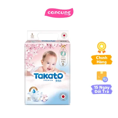 Tã dán Nhật Bản Takato siêu mềm mại (S 80 miếng)