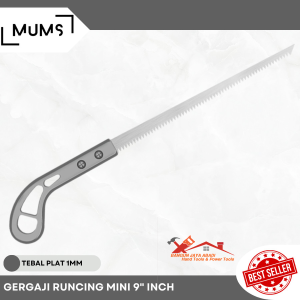 BJA - Gergaji Runcing Mini 9" Inch / Gergaji Potong Dahan Ranting Pohon Kayu Bonsai Woodworking Gergaji Tangan Manual Multifungsi Serbaguna Folding Wood Working Hand Saw Gergaji Jepang SK-5 Gergaji Triplek Gypsum Triplex Gipsum Pipa Paralon Bambu Kuat Taj