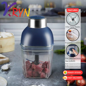 ViRYN 800ML/900ML Electric Capsule Chopper Food Blender Mixer Food Processor Machine Stainless Steel Blade Pemproses Makanan Elektrik