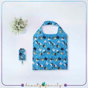 BF-T47 Tas Belanja Lipat Karakter Shopping Bag Reusable Bag Serbaguna / Kantong Belanja Ramah Lingkungan Souvenir Tas Lipat