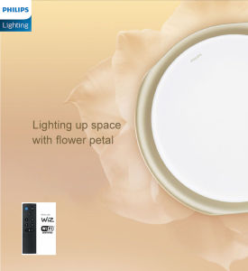 Philips Smart Wi-Fi App WiZ LED 36W CL921 Tunable and Dimmable Light Ceiling Light with Remote Control Champagne Gold Bluetooth for quick paring Easy Control with Connected Siri Relaxing Warm White Light to Energizing Cool Daylight Wi-Fi Certified Simple - Lazada