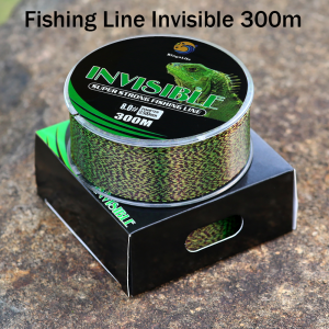 Bingolife Senar Pancing Speckle Hijau Anti Kusut Mudah Tenggelam Invisible Fishing Line Nilon 300m Halus Lembut Anti Abrasi