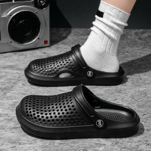 All-Inclusive Perforated Shoes For Men Summer Outdoor Wear Thick-Soled Non-Slip Sporty Style Breathable Beach Sandals For Couples WomenS