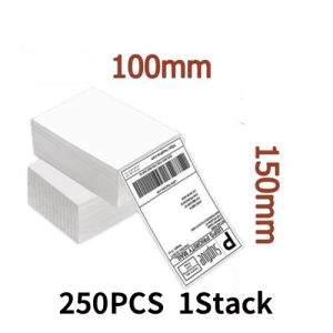 100x150mm Thermal label paper waterproof oil resistant easy tear can write Shipping label