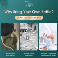 SG READY/STOCK Portable Mini Travel Outdoor Electric Kettle Foldable Kettles Food Grade Silicone Small Size Home Household Silicone Kettle. 