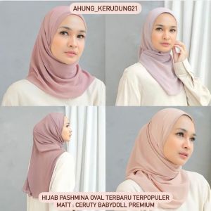 HIJAB PASHMINA OVAL / PASHMINA OVAL MALAYSIA CERUTY BABYDOLL PREMIUM TERBARU
