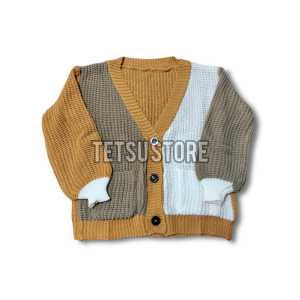 KING RAJUT!!! Norifumi Kombinasi Rajut Anak-Anak / Cardygan 3 Tone / Cardigan helen Korea Style Rajut / Cardigan Rajut Import / Kardigan Rajut Anak-Anak / Cardigan Rajut Wanita Tebal Import / Sweater Cewek Anak-Anak / Sweater 2022 Kekinian Viral Cewek