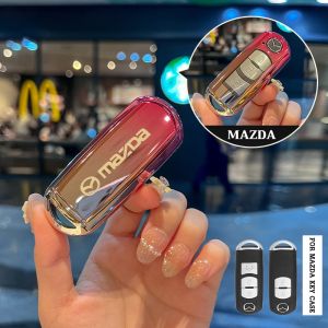 Mazda 2/3/CX-3/CX-5/Skyactiv ออกแบบใหม ่ 2/3 ปุ ่ ม TPU Anti Scratch ฝาครอบกุญแจรีโมท Mazda Key อุปกรณ ์ เสริม