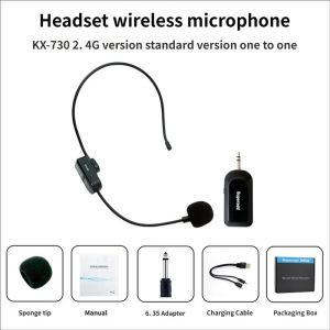 SG 2 in 1 Head Microphone Wireless Headset Microphone UHF Mic Teachers/Guided Tours/megaphone/Headphone