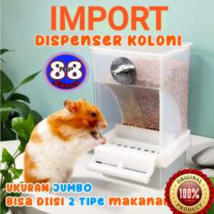 88TOP GROSIR  Dispenser Tempat Makan/Minum Burung hamster dll Cepuk Ukuran Besar