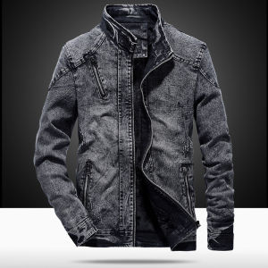 2024 New jacket mens autumn/winter Korean version trendy cotton slim fit mens r denim jacket slim fit casual jacket