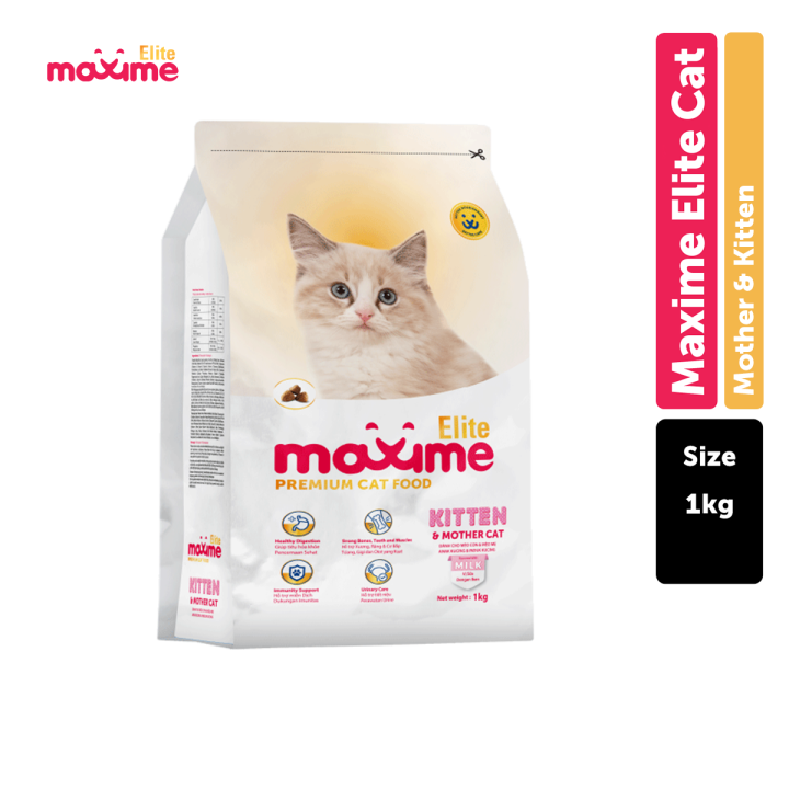 Maxime Elite Dry Cat Food Kitten Mother Cat Milk Flavor 1kg