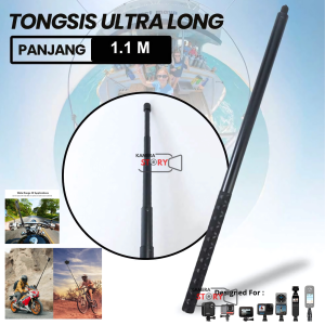 Tongsis Ultra Long Invisible Selfie Stick 1.1M for Insta360 / Insta 360 / GoPro Hero Max 360