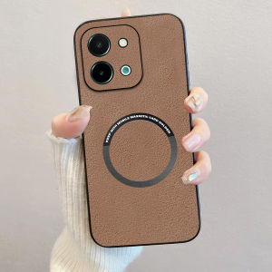 Promo Case Terbaru Vivo Y28 Softcase Luxury Magsafe Leather Magnetic