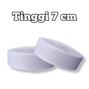 Kopiah songkok peci putih polos habib santri Hadroh pria anak dewasa tinggi 6cm 7cm 8cm kopiah putih songkok habib putih polos santri pria putih polos tinggi 6cm 7cm 8cm terbaru