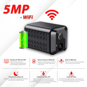 XIHANCAM 5MP CCTV Mini Sim Card 4G Kamera Kecil Baterai CCTV Mini Tersembunyi Tanpa Kabel Konek HP