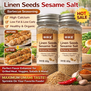 Grilling Seasoning/Secret Blend Flaxseed Sesame Salt/Healthy Natural Homemade Seasoning/BBQ Marinade/Cold Dishes/Home Catering Cooking