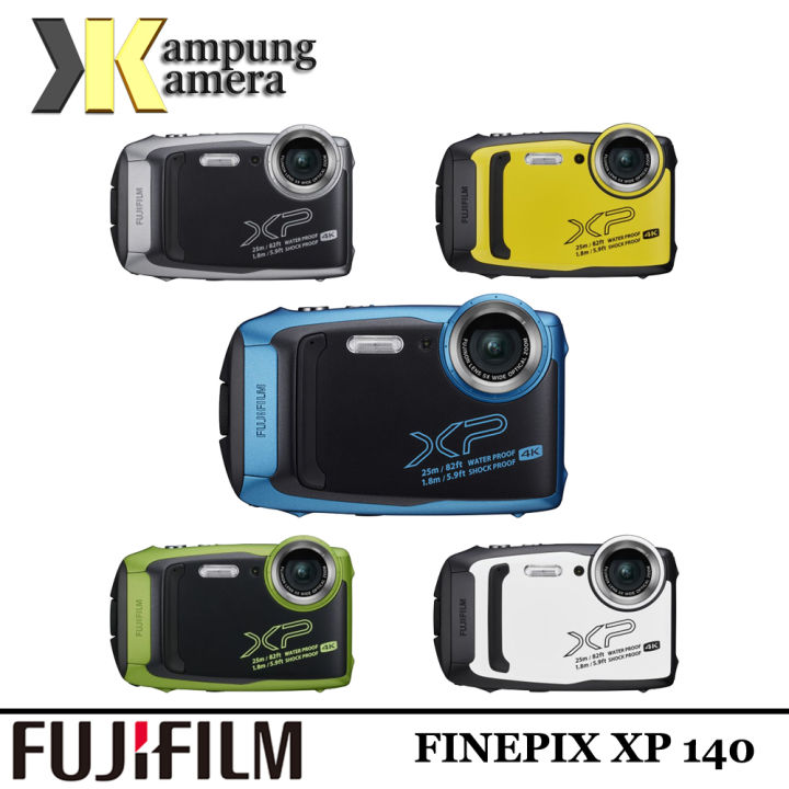 Kamera Fujifilm Xp 4k Buy FujiFilm XP140 Waterproof Camera – Lime